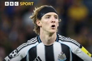 比肩希勒！戈登成纽卡队史第三位在欧冠中连场进球的球员